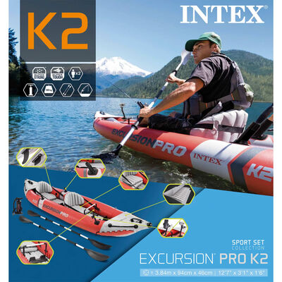 Intex "Excursion Pro" 68309NP felfújható kajak 384 x 94 x 46 cm