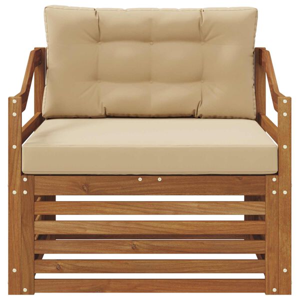 vidaXL K&uuml;lt&eacute;ri kanap&eacute; szett T&ouml;m&ouml;r Ak&aacute;cfa Term&eacute;szetes