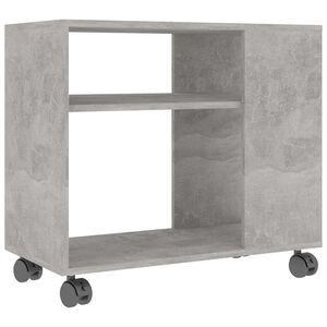 vidaXL betonsz&uuml;rke szerelt fa kisasztal 70 x 35 x 60,5 cm