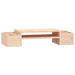 vidaXL t&ouml;m&ouml;r fenyőfa monitor&aacute;llv&aacute;ny 70x27,5x15 cm