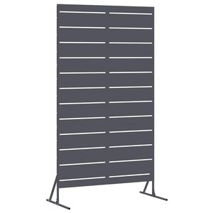 vidaXL Mag&aacute;nszf&eacute;ra K&eacute;pernyő 100 x 50 x 180 cm Ac&eacute;l Antracitsz&uuml;rke