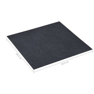 vidaXL 20 db fekete márvány mintás öntapadó PVC padlólap 1,86 m²