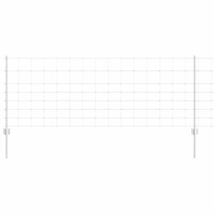 vidaXL K&uuml;lt&eacute;ri vadker&iacute;t&eacute;s oszloppal 25 x 0,8 m Horganyzott Ac&eacute;l Ez&uuml;st