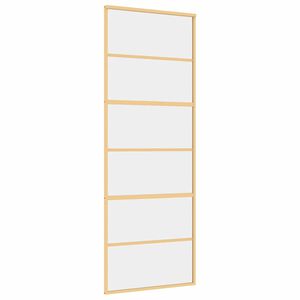 vidaXL aranysz&iacute;nű &aacute;tl&aacute;tsz&oacute; ESG &uuml;veg &eacute;s alum&iacute;nium tol&oacute;ajt&oacute; 76 x 205 cm