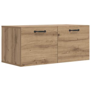 vidaXL Fali Szekr&eacute;ny Falra szerelhető K&eacute;zműves t&ouml;lgy 80 x 36,5 x 35 cm