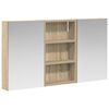 vidaXL F&uuml;rdőszobai Szekr&eacute;ny Szett 3 db 90 x 10,5 x 50 cm Szerelt fa