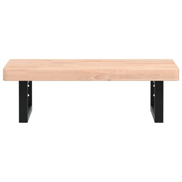 vidaXL ac&eacute;l &eacute;s t&ouml;m&ouml;r b&uuml;kkfa falra szerelhető mosd&oacute;polc