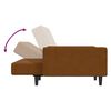 vidaXL k&eacute;tszem&eacute;lyes barna b&aacute;rsony kanap&eacute;&aacute;gy