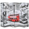 vidaXL fekete-feh&eacute;r londoni busz mint&aacute;s parav&aacute;n 228 x 170 cm