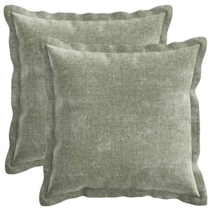 vidaXL P&aacute;rna huzat 2 pcs HOUTEN Z&ouml;ld 50 x 50 cm Chenille Sz&ouml;vet