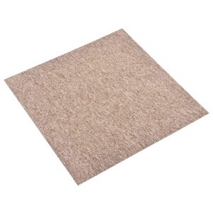 vidaXL Szőnyeg 20 db B&eacute;zs 50 x 50 cm 100% Polipropil&eacute;n