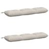 vidaXL Pad p&aacute;rn&aacute;k VIANEN 2 db 100% poli&eacute;szter Feh&eacute;r 110 x 30 x 12 cm