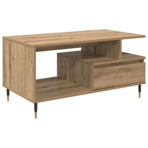 vidaXL Doh&aacute;nyz&oacute;asztal Artisan t&ouml;lgy 90 x 49 x 45 cm Szerelt Fa