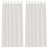 vidaXL Voile Függöny függönyökkel 2 pcs Krém 260 x 140 cm Poliészter