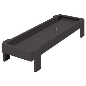 vidaXL Csirke Etető T&aacute;l Fekete 80 x 28 x 13.5 cm