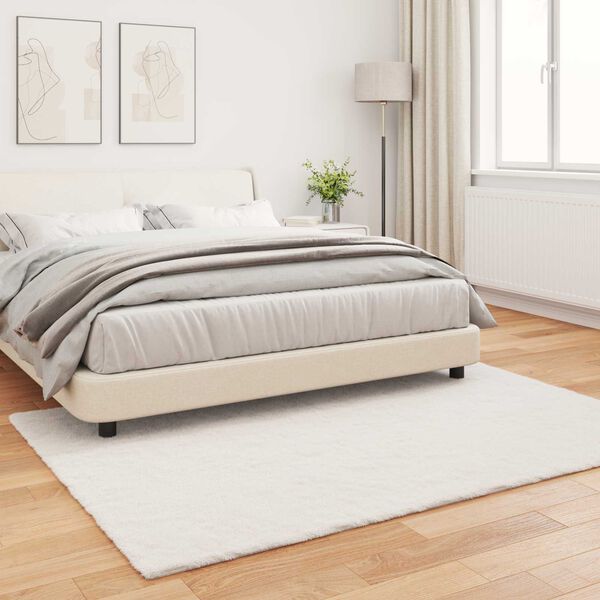 vidaXL Mű Ny&uacute;l Szőr Szőnyeg Olite Kr&eacute;m 120 x 170 cm Poli&eacute;szter