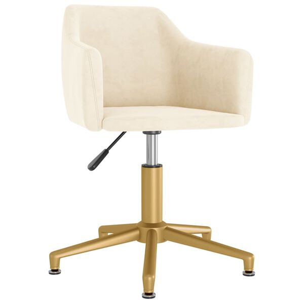 vidaXL 2 db kr&eacute;msz&iacute;nű b&aacute;rsony forg&oacute; &eacute;tkezősz&eacute;k