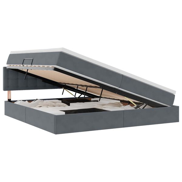 vidaXL T&aacute;rol&oacute;s &Aacute;gy matracmal S&ouml;t&eacute;tsz&uuml;rke 200 x 200 cm B&aacute;rsony