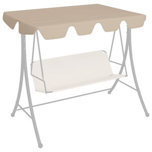 vidaXL b&eacute;zs csere ponyva kerti hinta&aacute;gyhoz 150/130 x 105/70 cm