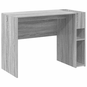vidaXL Asztal Sz&uuml;rke Sonoma Szerelt Fa 109 x 50 x 78 cm