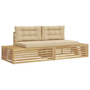 vidaXL K&uuml;lt&eacute;ri kanap&eacute; szett Feh&eacute;r 230,5 x 83 x 73 cm Poli&eacute;szter