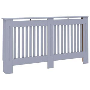 vidaXL antracitsz&uuml;rke szerelt fa radi&aacute;torburkolat 152 x 19 x 81,5 cm