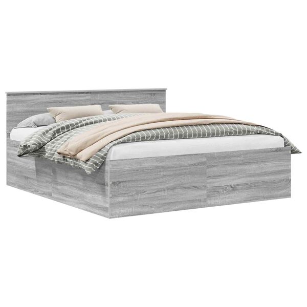 vidaXL &Aacute;gykeret fejt&aacute;ml&aacute;val Sz&uuml;rke Sonoma 200 x 200 cm Faanyag