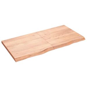 vidaXL vil&aacute;gosbarna kezelt t&ouml;m&ouml;r t&ouml;lgyfa asztallap 120x60x(2-4) cm