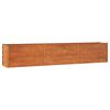 vidaXL rozsda sz&iacute;nű corten ac&eacute;l kerti magas&aacute;gy&aacute;s 240 x 40 x 45 cm