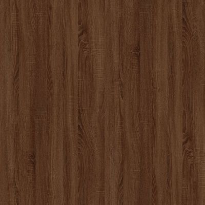 vidaXL barna tölgyszínű szerelt fa és vas dohányzóasztal 80x50x45 cm