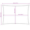 vidaXL fekete téglalap alakú oxford-szövet napvitorla 3 x 4,5 m