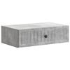 vidaXL Fali oldalt&aacute;bla Betonsz&uuml;rke 59 x 34,5 x 17 cm Szerelt Fa