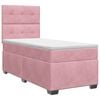 vidaXL Boxspring &aacute;gy matraccal R&oacute;zsasz&iacute;n 100 x 200 cm B&aacute;rsony
