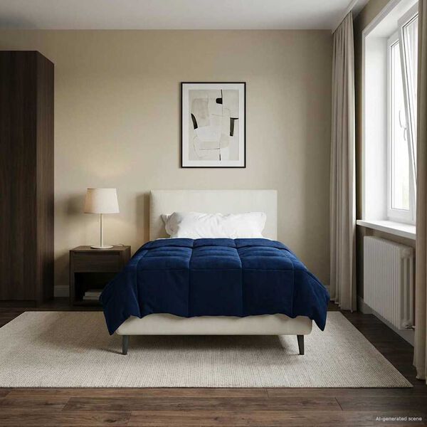 vidaXL Ny&aacute;ri Takarm&aacute;ny S&ouml;v&eacute;nyes S&ouml;t&eacute;t k&eacute;k 140 x 220 cm Mikrosz&aacute;l