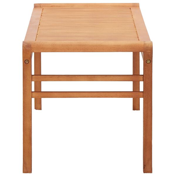 vidaXL k&eacute;tszem&eacute;lyes t&ouml;m&ouml;r eukaliptuszfa kerti pad 120 cm