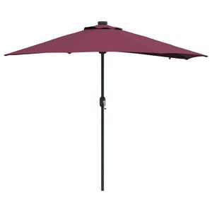 vidaXL Kerti napernyő Bordeaux piros 294 x 150 x 223 cm