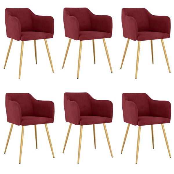 vidaXL 6 db bord&oacute; b&aacute;rsony &eacute;tkezősz&eacute;k