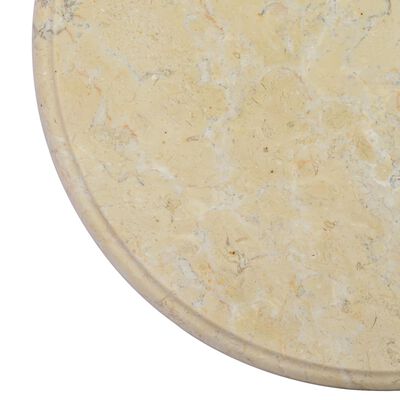 vidaXL krémszínű márvány asztallap Ø40 x 2,5 cm