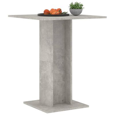 vidaXL betonszürke forgácslap bisztróasztal 60 x 60 x 75 cm