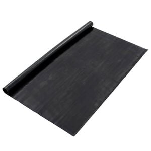 vidaXL Padl&oacute; Szőnyeg Fekete 1,2 x 5 m Gumi