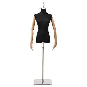 vidaXL &Aacute;ll&iacute;that&oacute; 156-226 cm-es Man&ouml;ken Talppal Női PP Fekete