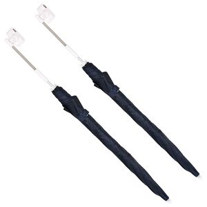vidaXL Csipeszes napernyő 2 pcs S&ouml;t&eacute;tk&eacute;k &Oslash; 105 x 86 cm 170T poli&eacute;szter
