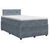 vidaXL Boxspring &aacute;gy matraccal S&ouml;t&eacute;tsz&uuml;rke 120 x 200 cm B&aacute;rsony