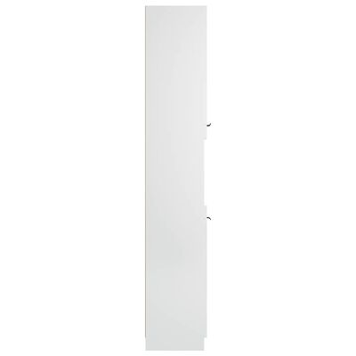 vidaXL fehér szerelt fa fürdőszobaszekrény 32 x 34 x 188,5 cm