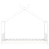 vidaXL fehér tömör fenyőfa gyerekágy-keret 70 x 140 cm