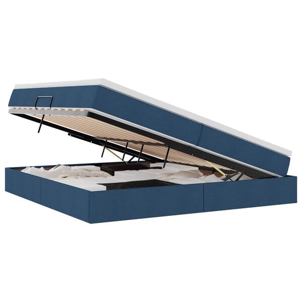 vidaXL &Aacute;gy t&aacute;rol&oacute;val &eacute;s matraccal K&eacute;k 200 x 200 cm Poli&eacute;szter