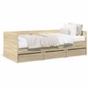 vidaXL sonoma t&ouml;lgy sz&iacute;nű f&eacute;m &aacute;gykeret matrac n&eacute;lk&uuml;l 90x190 cm