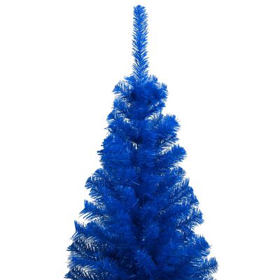 vidaXL kék PVC megvilágított műkarácsonyfa gömb szettel 120 cm