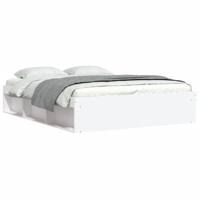 vidaXL fehér ágykeret 140 x 200 cm