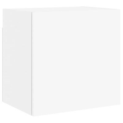 vidaXL 4 darab fehér szerelt fa fali TV-bútor